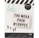 Heidi Swapp Lightbox Original Mega Pack Inserts 100 Per Pkg Alphabet and Numbers Black