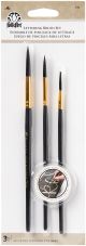 FolkArt Painting Tool Lettering Brush Set 3 Per Pkg 3mm 4mm and 6mm