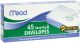 Mead Boxed Peel and Stick Envelopes 4.125 inch X9.5 inch 45 Per Pkg Security 10