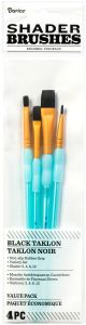 Black Taklon Brush SetShaders 4 Per Pkg