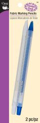 Dritz Retractable Water Soluble Fabric Marking Pencils 2 Per Pkg Blue and White