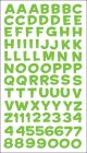 Sticko Alphabet Stickers Fun House Green Metallic