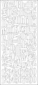 Sticko Alphabet StickersLarge White Foam