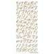 Sticko Alphabet Stickers Brush Stroke Gold