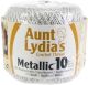 Aunt Lydia s Metallic Crochet Thread Size 10 White and Silver