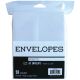 Leader A2 Envelopes 4.375 Inch X5.75 Inch 50 Per Pkg Peggable White