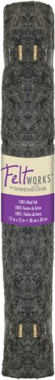 Dimensions Feltworks Felt Roll 12 inch X12 inch Grey