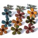 Eyelet Outlet Shape Brads 12 Per PkgStitched Flowers Fall