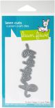 Lawn Cuts Custom Craft Die Scripty Happy