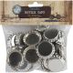 Decorative Standard Bottle Caps 1 inch 50 Per Pkg Chrome