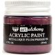 Finnabair Art Alchemy Acrylic Paint 1.7 Fluid Ounces Metallique Plum Preserves