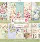 Stamperia Double Sided Paper Pad 12 Inch X12 Inch 10 Per Pkg Flower Alphabet 10 Designs Per 1 Each