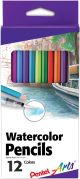 Pentel Arts Watercolor Pencils 12 Per Pkg Assorted Col