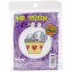 Janlynn Per Kid Stitch Stamped Cross Stitch Kit 3 Inch Round Sleepy Puppy
