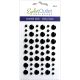 Eyelet Outlet Adhesive Back Enamel Dots 54 Per Pkg Glitter Black