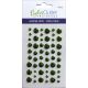 Eyelet Outlet Adhesive Back Enamel Dots 54 Per Pkg Glitter Green