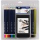 Clamshell Art Sets Drawing Pencil W Sketchbook 13 Per Pkg