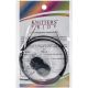 Knitter s Pride Interchangeable Cords 37 inch 47 inch w tips Black