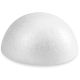 Smooth Styrofoam Half Ball 3.25 Inch