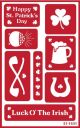 Armour Etch Over N Over Stencil Irish Motifs