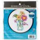 Dimensions Learn A Craft Counted Cross Stitch Kit 6 Inch Round Summer Flowers 14 Count