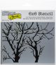 Crafters Workshop Template 6 Inch X6 Inch Branches Reversed