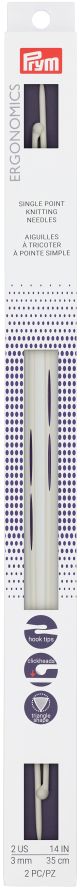 Prym Ergonomics Single Pointed Needles 14 inch Size 2 2.75mm