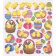 Multicolored Stickers Easter Chicks