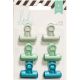 Heidi Swapp Bulldog Clips 1inch 6 Per Pkg Greens