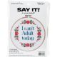 Dimensions Per Say It Counted Cross Stitch Kit 6 Inch Round Cant Adult 14 Count