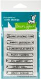 Lawn Fawn Clear Stamps 3 inch X4 inch Ready Set Shake