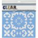 Clear Scraps Stencils 12 inch X12 inch Mexican Tile
