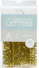 DCWV Letterboard Letters and Characters 1 inch 188 Per Pkg Gold