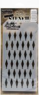 Tim Holtz Layered Stencil 4.125X8.5 inches Shifter Diamonds