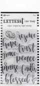 Ranger Letter It Clear Stamp Set 4inchX6inch Rejoice 1 Pack of 10 Pieces