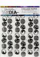 Dina Wakley Media Collage Tissue Paper 7.5X10 inches Backgrounds 1 Pack of 1 piece