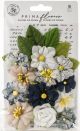 Prima Marketing Fabric Flowers Emerson Georgia Blues 18 Per Pkg