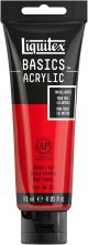 Liquitex BASICS Acrylic Paint 4oz Pyrrole Red