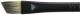 Black Silver Short Handle Brush Angle Size 1 3