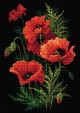 RIOLIS Diamond Mosaic Embroidery Kit 10.75 inch X15 inch Poppies