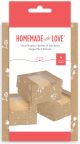 Homemade With Love Small Treat Boxes Kraft Floral 4 Per Pkg
