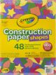 Crayola Construction Paper Shapes 9inchX12inch 48 Sheets 1 Pack of 48 Sheets