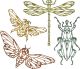 Sizzix Thinlits Dies By Tim Holtz 4 Per Pkg Geo Insects