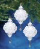 Holiday Beaded Ornament Kit Christmas Ball Makes 3