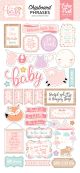 Hello Baby Girl Chipboard 6 Inch X13 Inch Phrases