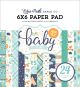 Echo Park Double Sided Paper Pad 6 inch X6 inch 24 Per Pkg Hello Baby Boy 12 Designs 2 Each