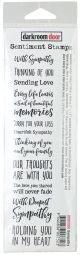 Darkroom Door Sentiment Cling Stamp 7 Inch X1.4 Inch Sympat