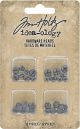 Idea Ology Metal Hardware Heads 32 Per Pkg Flatback