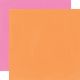 Oh Happy Day Double Sided Cardstock 12 inch X12 inch OrangePink Simple Basic