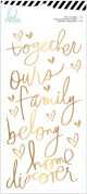 Heidi Swapp Color Fresh Puffy Stickers W Gold Foil Accents